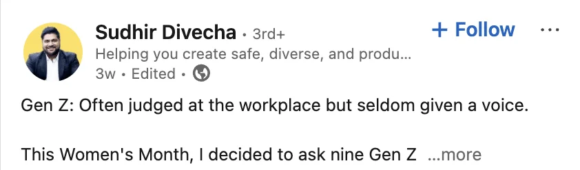 catchphrase on LinkedIn