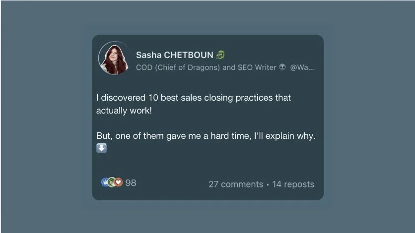catchphrase on LinkedIn