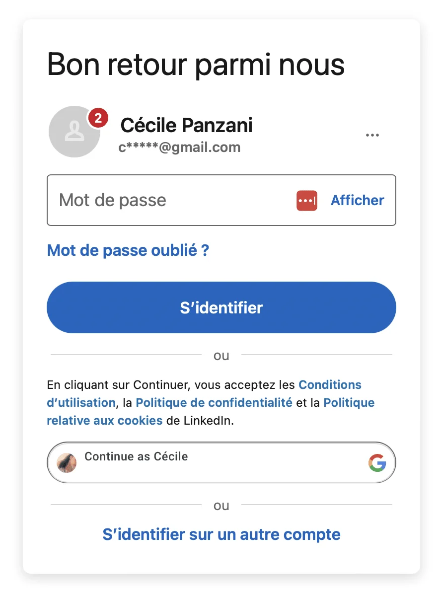 Acceso a LinkedIn