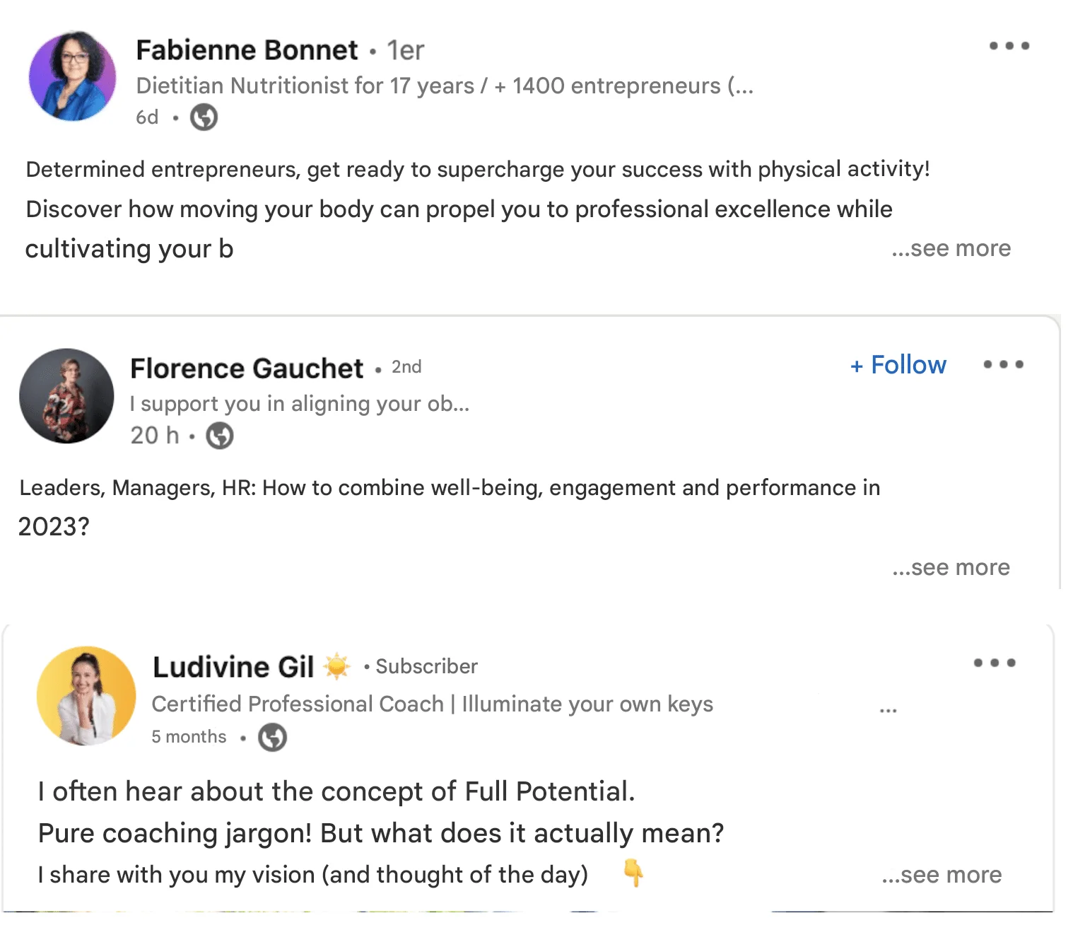 catchphrase on LinkedIn