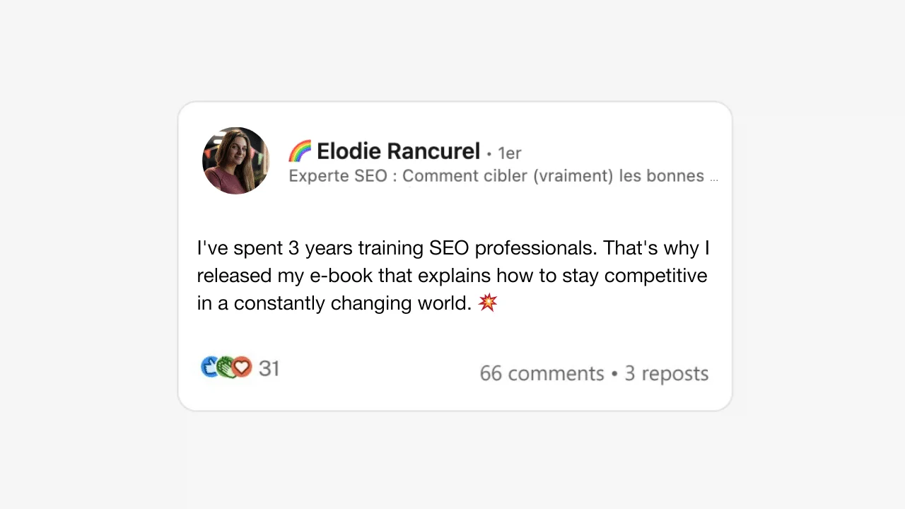 catchphrase on LinkedIn