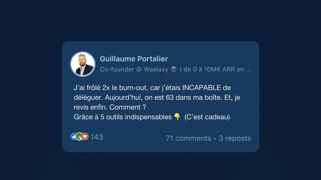 phrase d'accroche sur LinkedIn