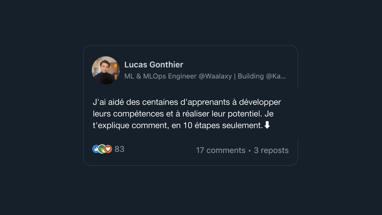 phrase d'accroche sur LinkedIn