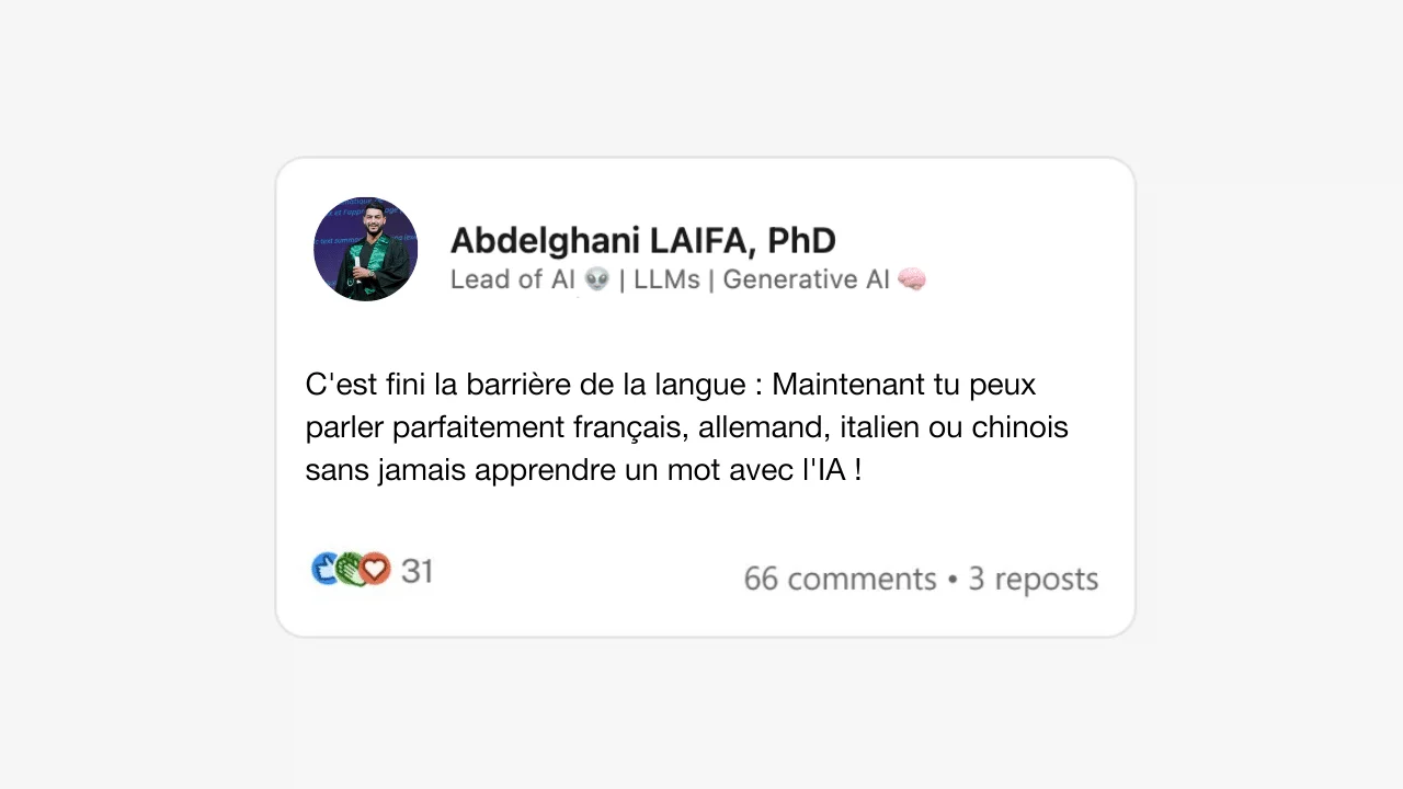 phrase d'accroche sur LinkedIn