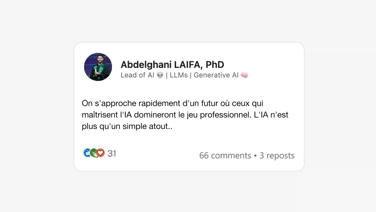 phrase d'accroche sur LinkedIn