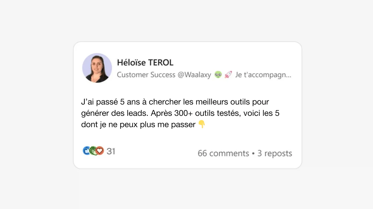 phrase d'accroche sur LinkedIn