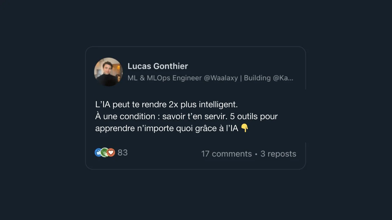 phrase d'accroche sur LinkedIn