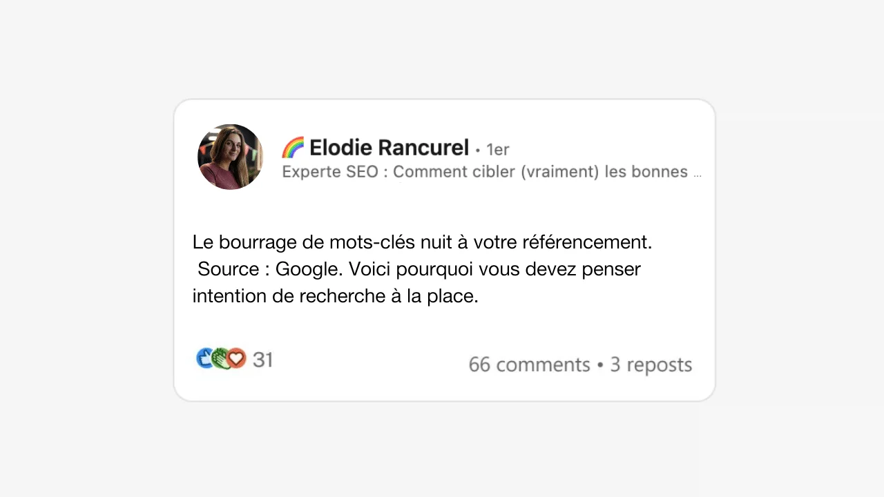 phrase d'accroche sur LinkedIn