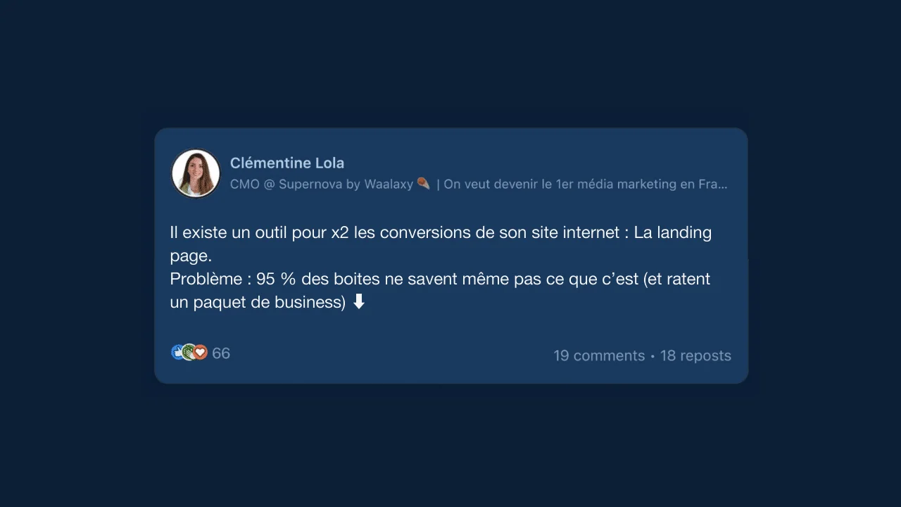 phrase d'accroche LinkedIn