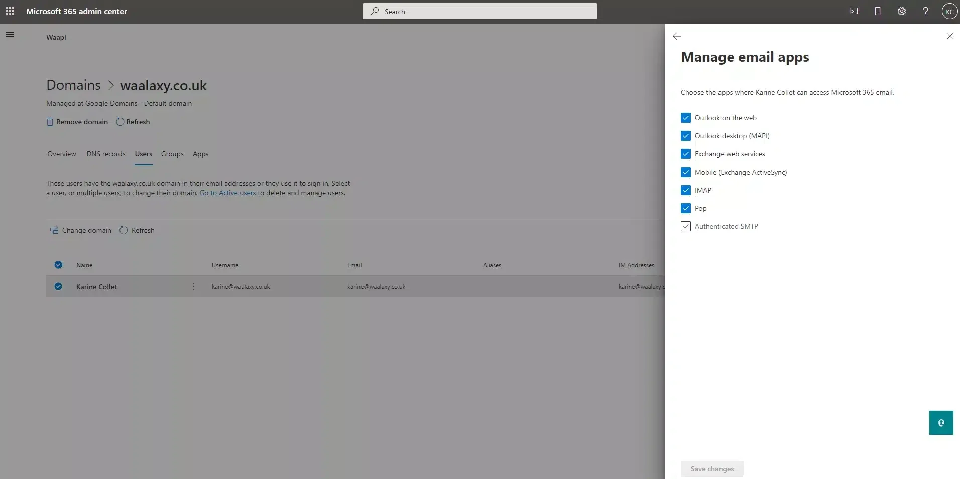 Check authenticated SMTP