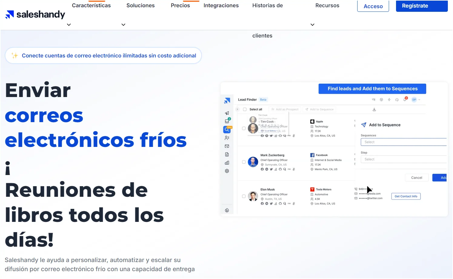 Enviar correos electrónicos con Saleshandy