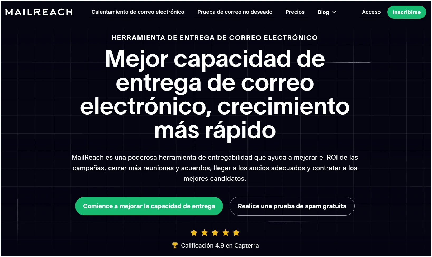 Mailreach herramienta entrega correo electrónico