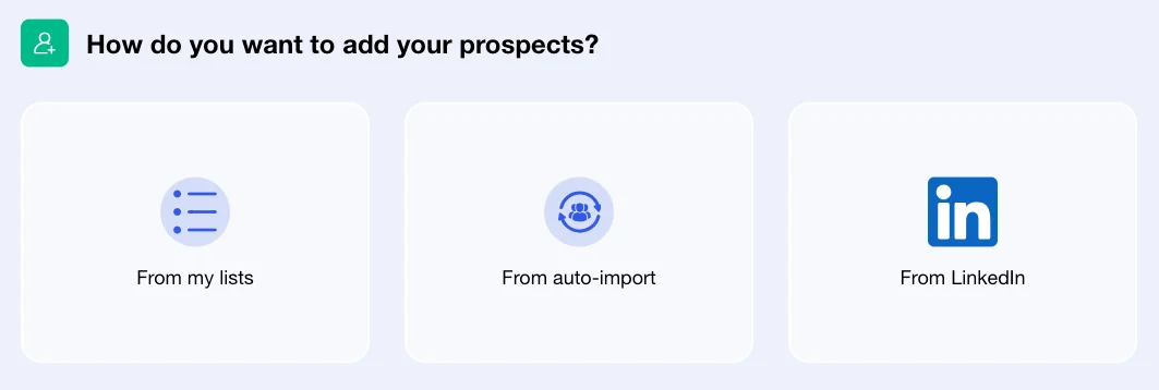 Trois méthodes importer prospects Waalaxy