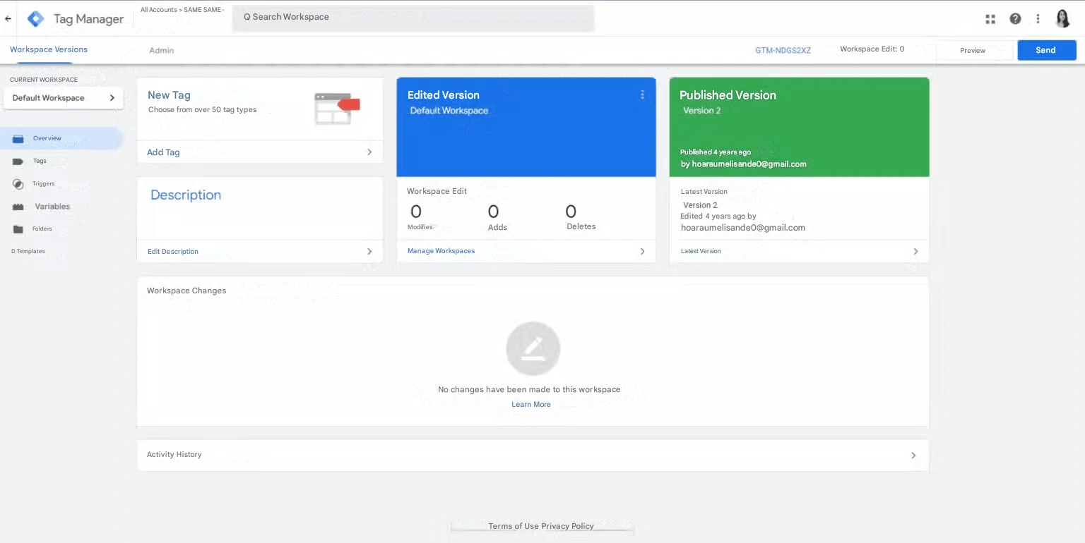 Google Tag Manager conversion rate tool