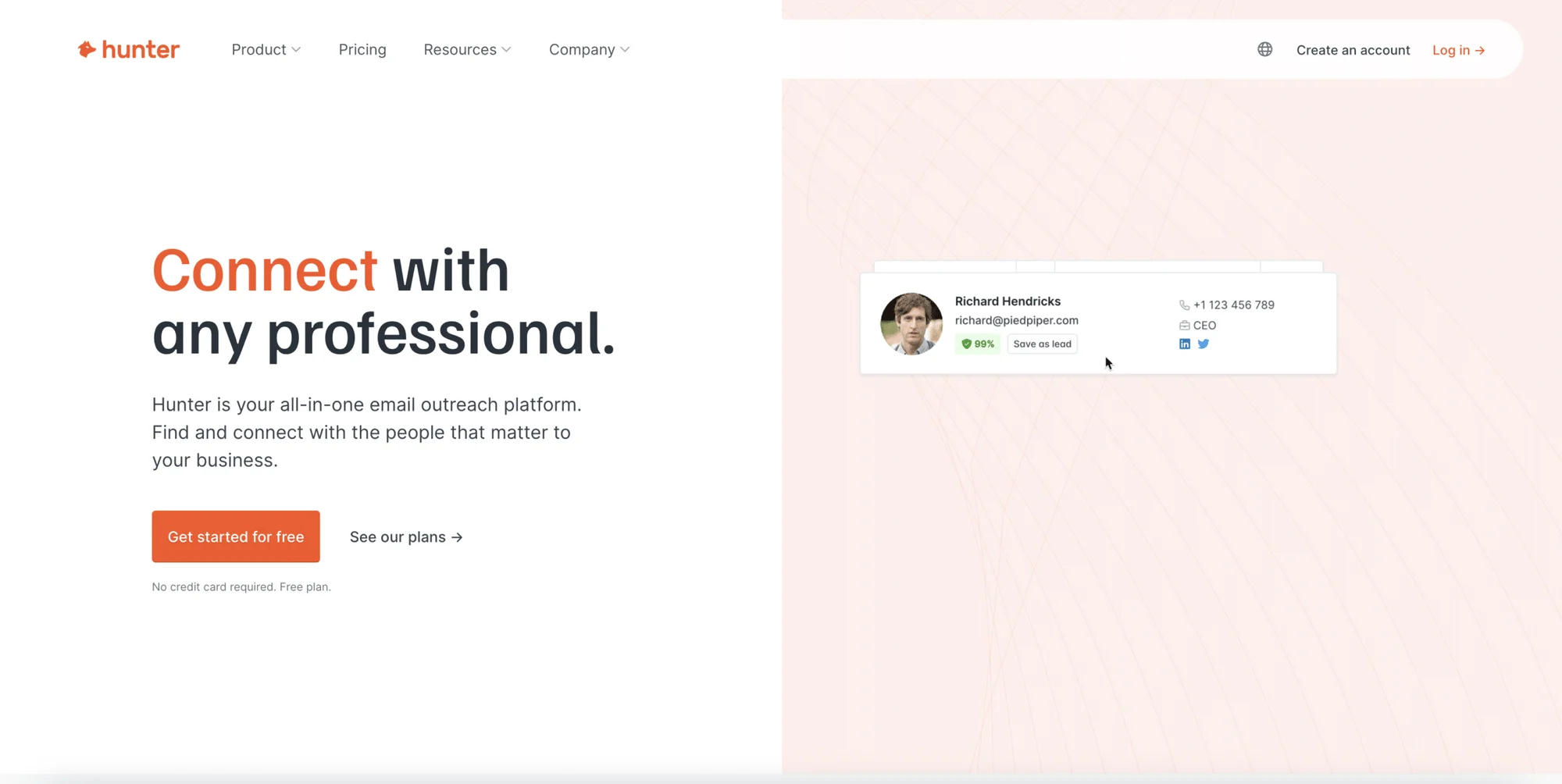 Seamless ai alternatives : Hunter.io