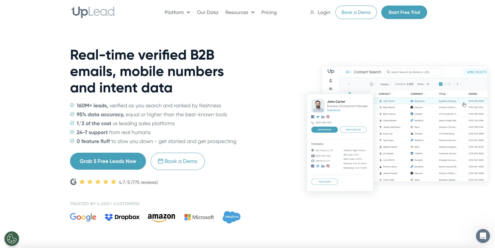 Seamless ai alternatives : UpLead