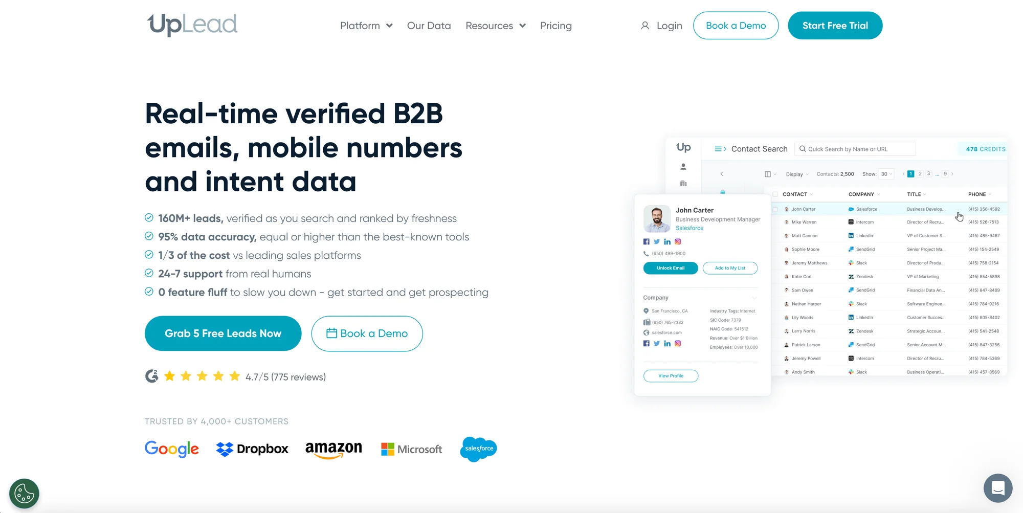 RocketReach alternatives : UpLead