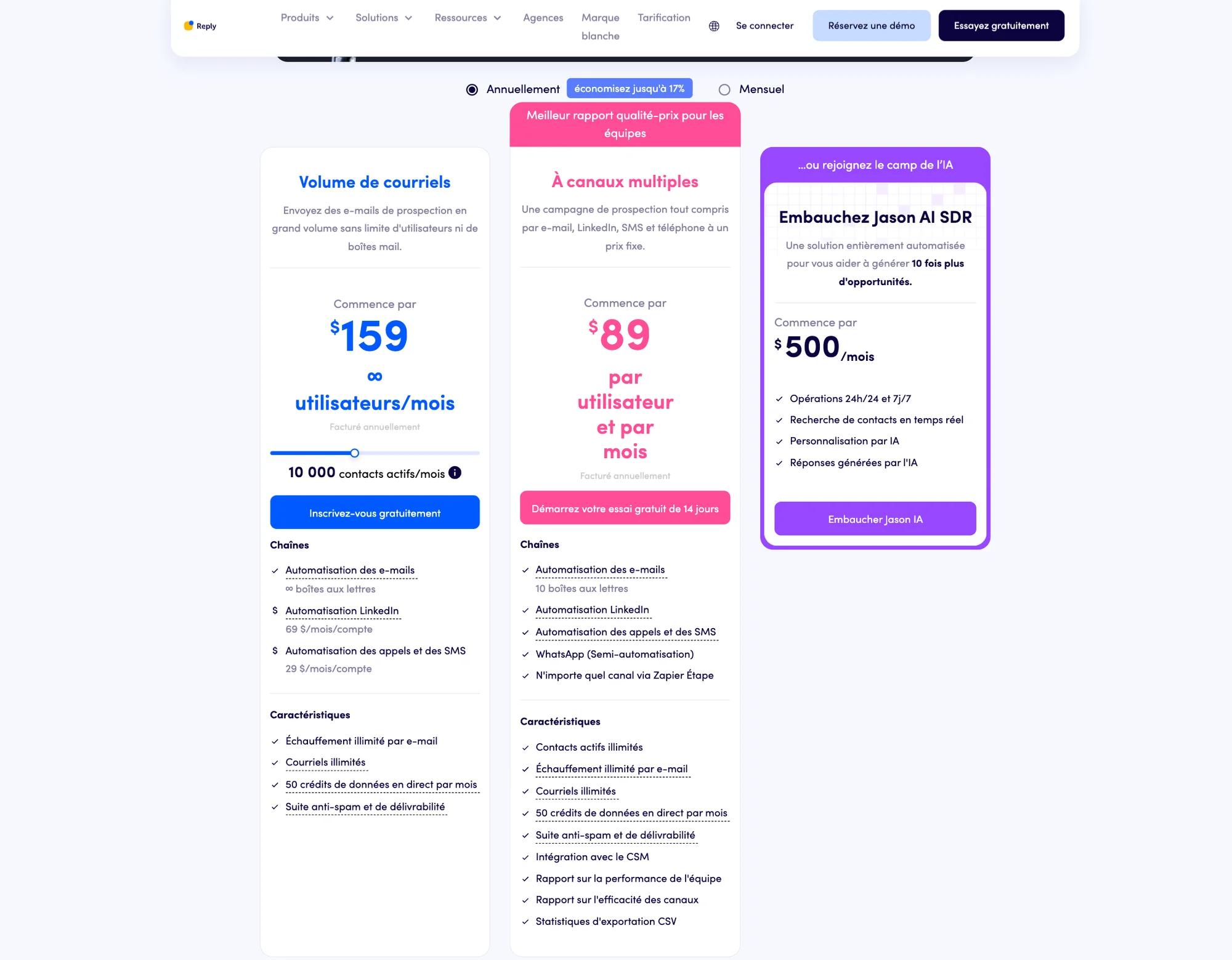 Reply.io pricing