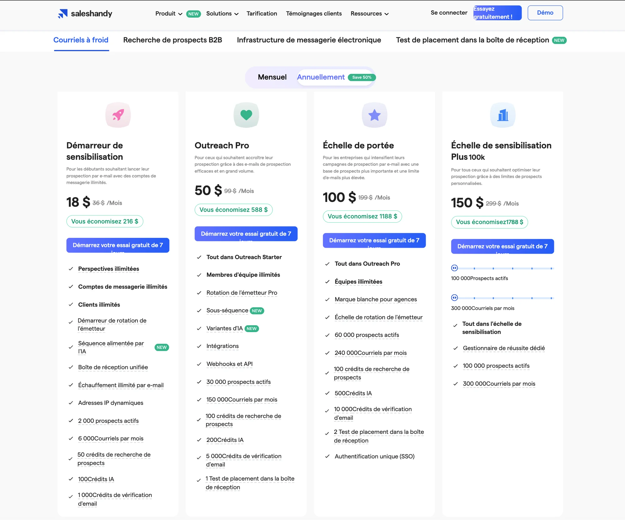 SalesHandy Pricing