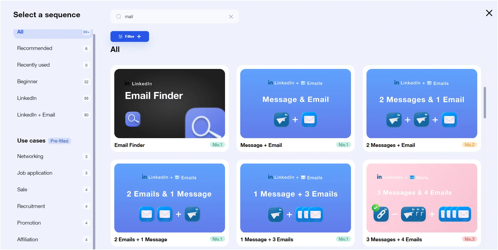 Waalaxy email warmup sequence