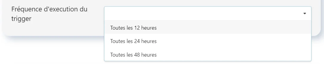 Fréquence exécution trigger Waalaxy