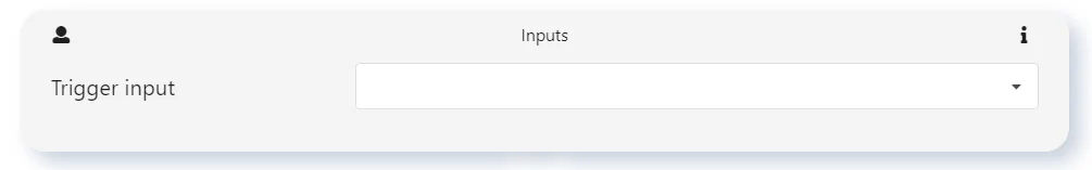 Trigger input Waalaxy interface
