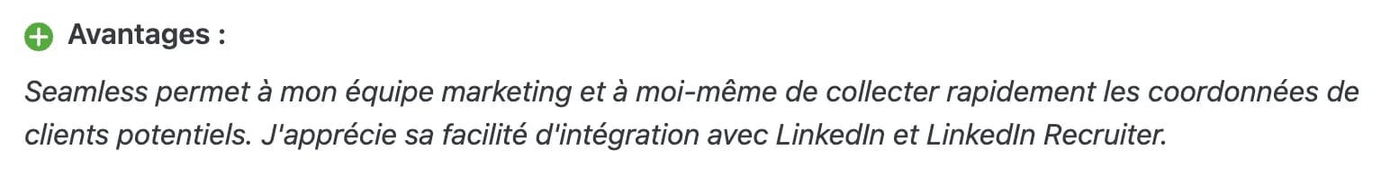 Seamless.ai avis client