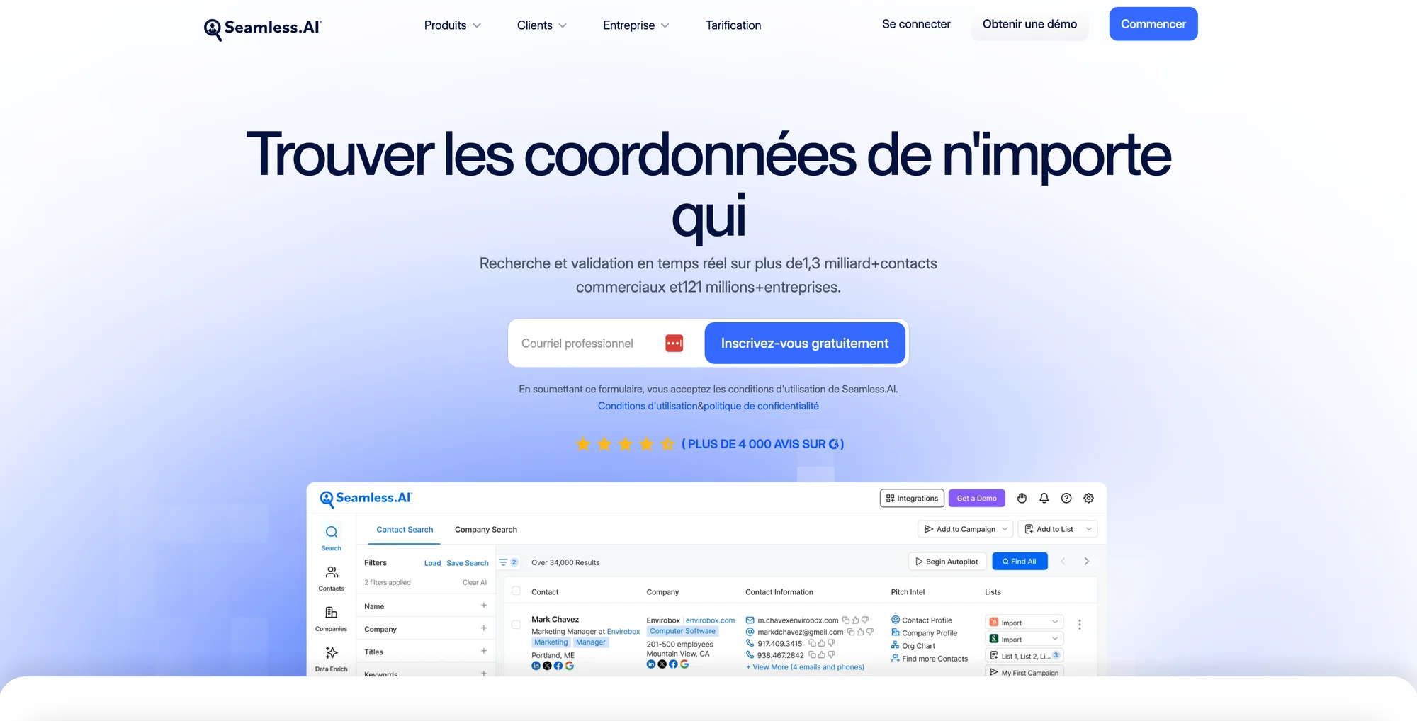 Rocketreach alternatives : Seamless.ai