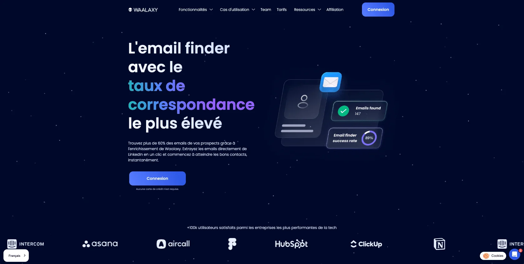 Rocketreach alternatives : Waalaxy
