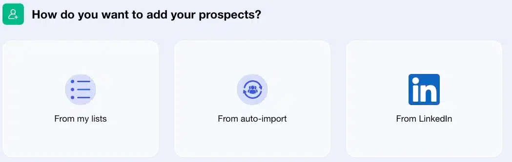 Trois méthodes ajouter prospects Waalaxy