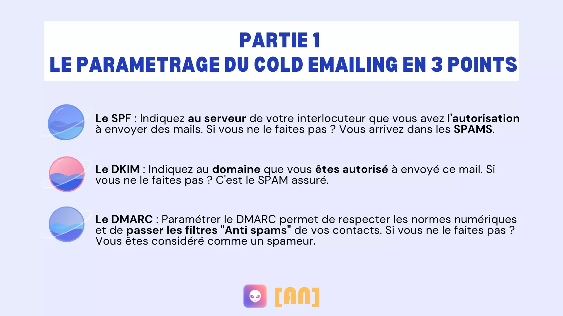 Partie #1 Configurer sa boite mail pour le Cold Emaling