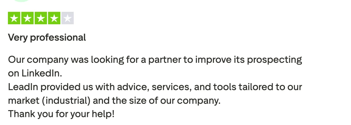LeadIn customer reviews