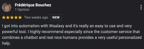 Avis client Waalaxy automation LinkedIn