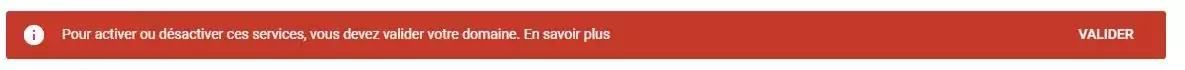 valider le domaine