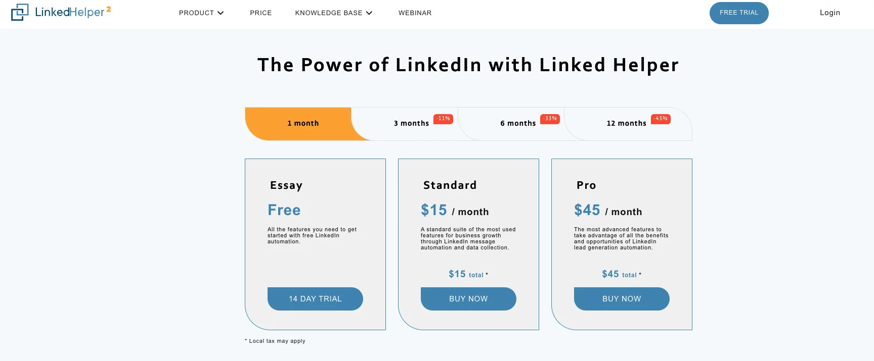 Linked-Helper pricing