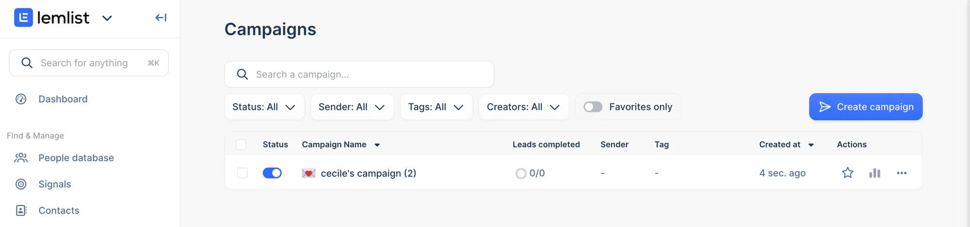 lemlist lunch campaigns