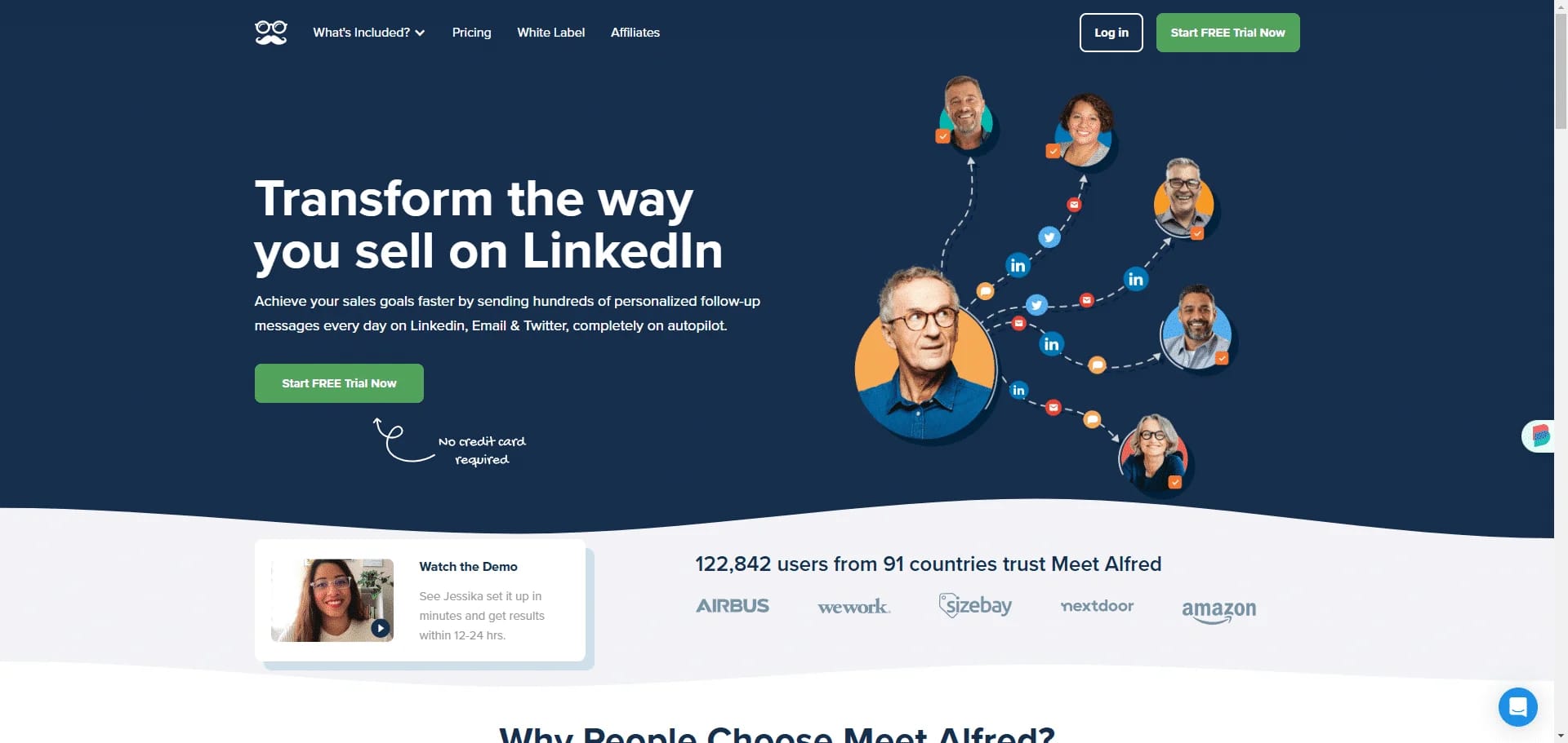 Transform LinkedIn sales outreach Meet Alfred