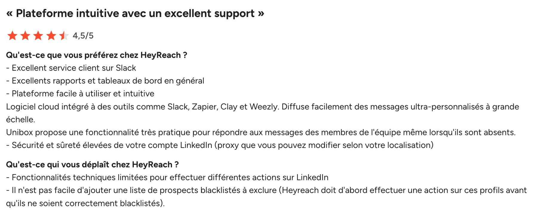 Heyreach avis user