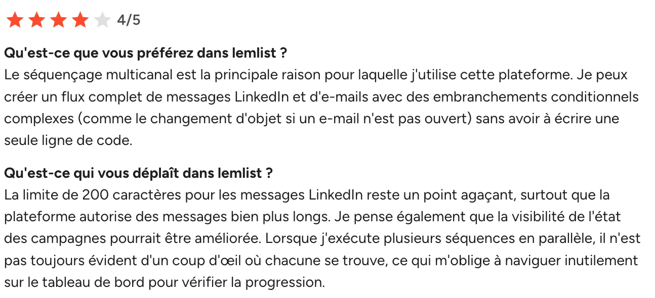 Lemlist avis client