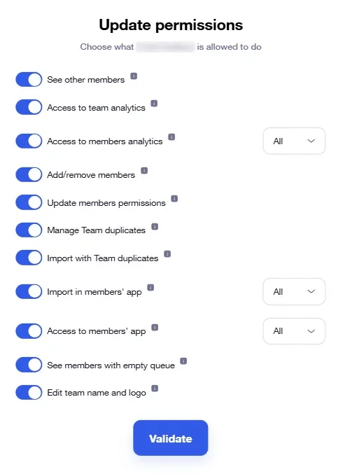 Update permissions