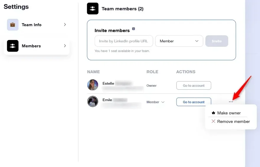 Team captain or owner