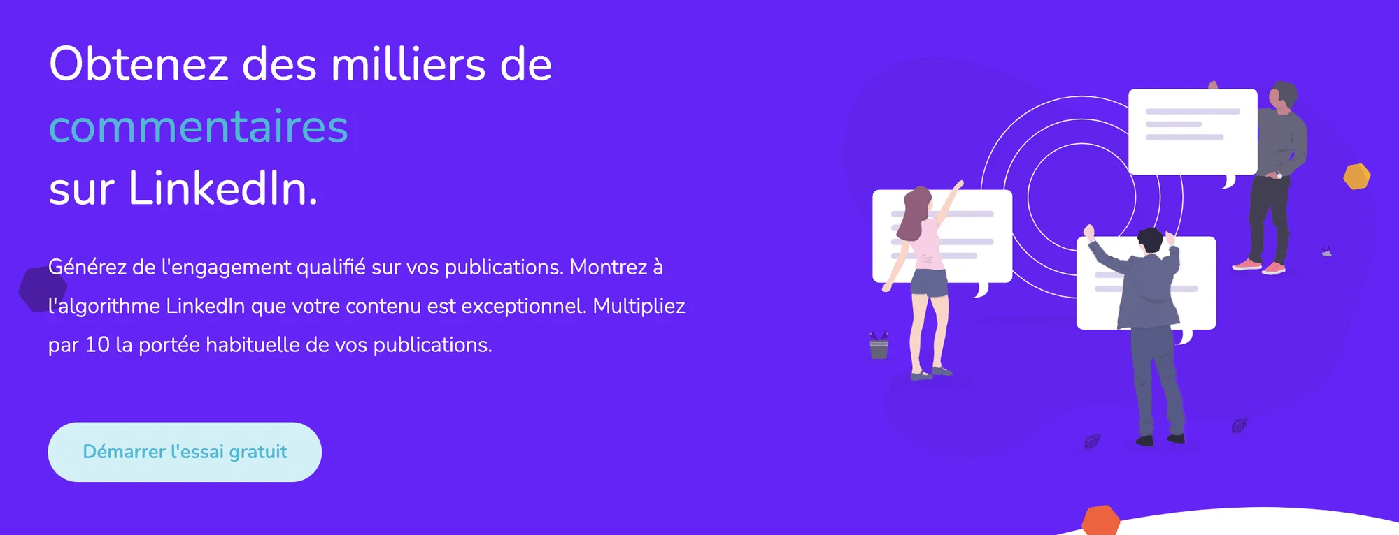 Obtenir des milliers de commentaires LinkedIn