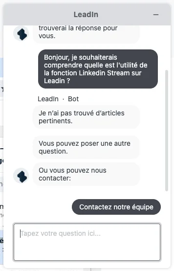 Chat de LeadIn