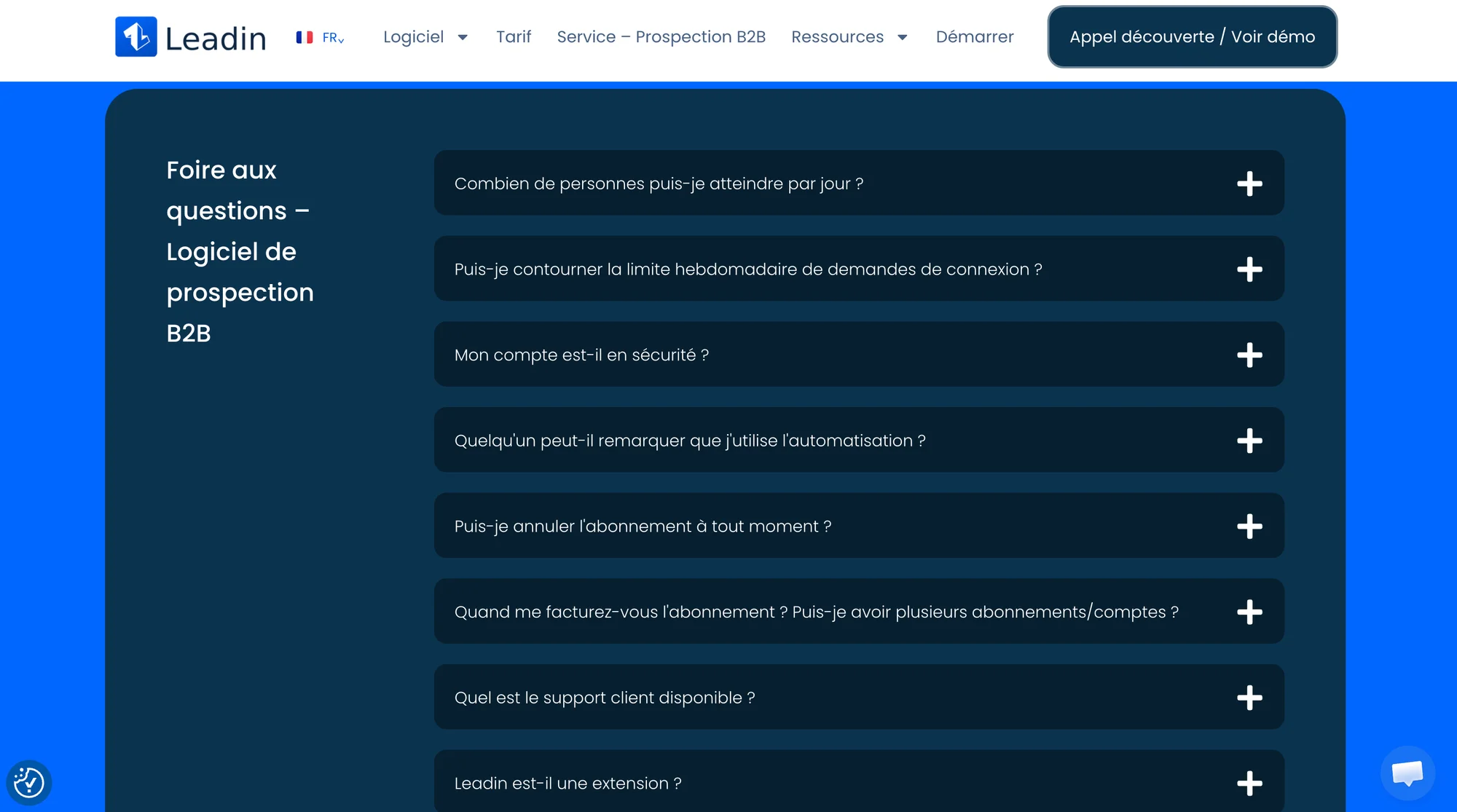 FAQ Leadin