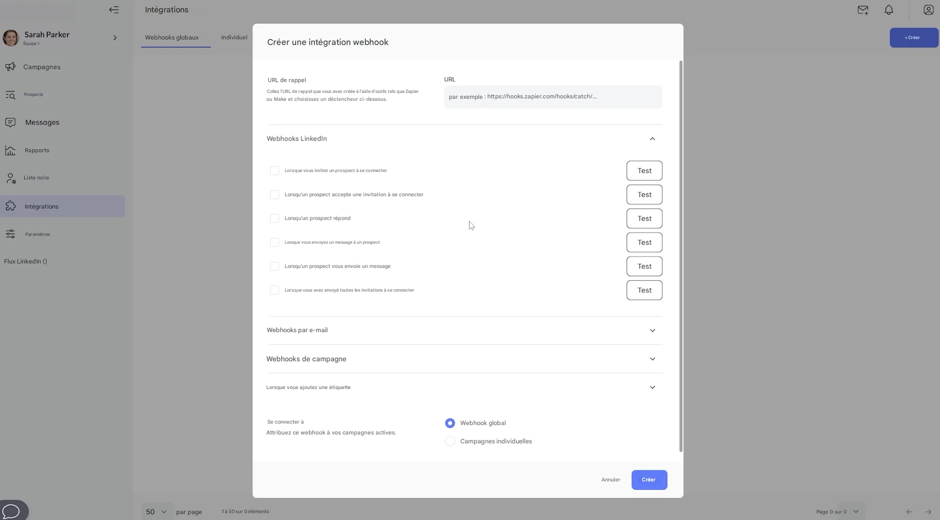 Crm et intégration LeadIn