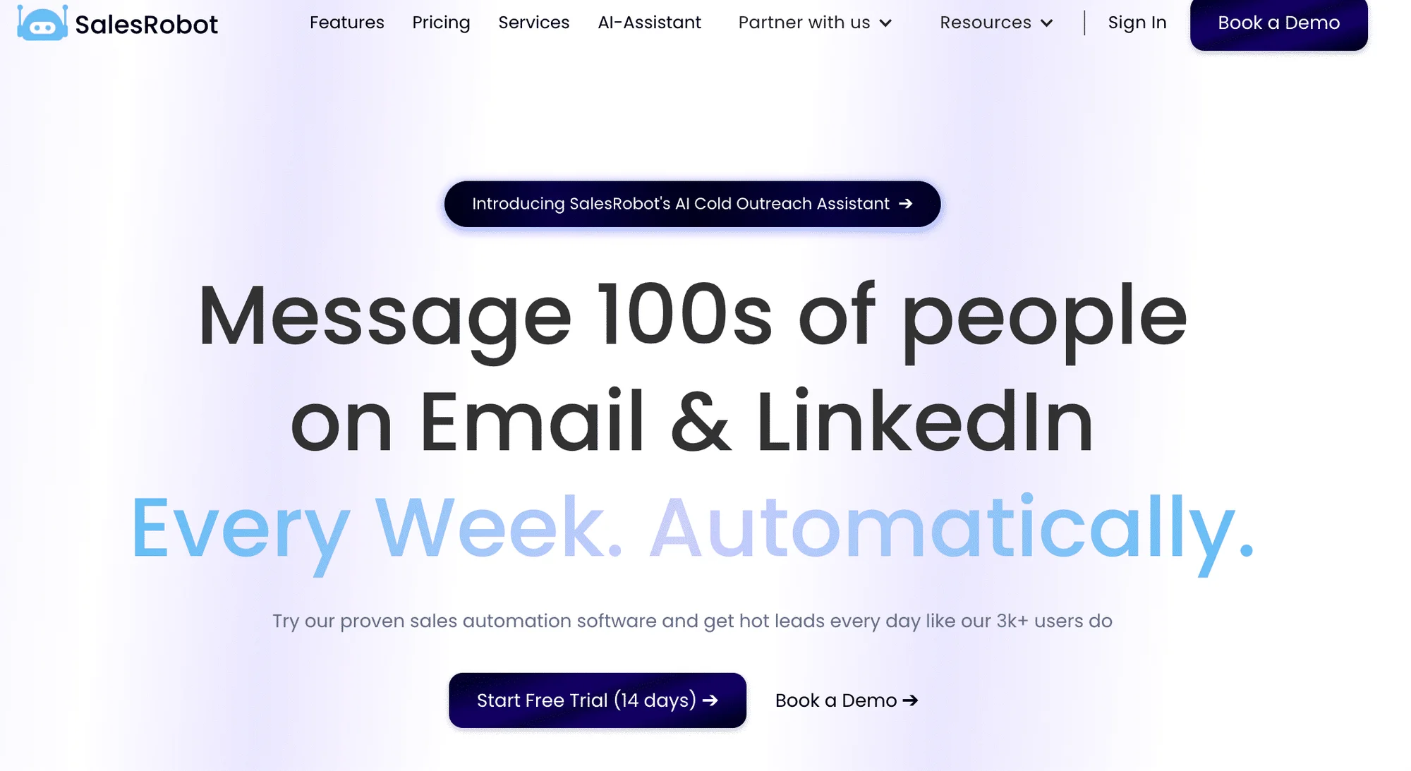 SalesRobot inicio