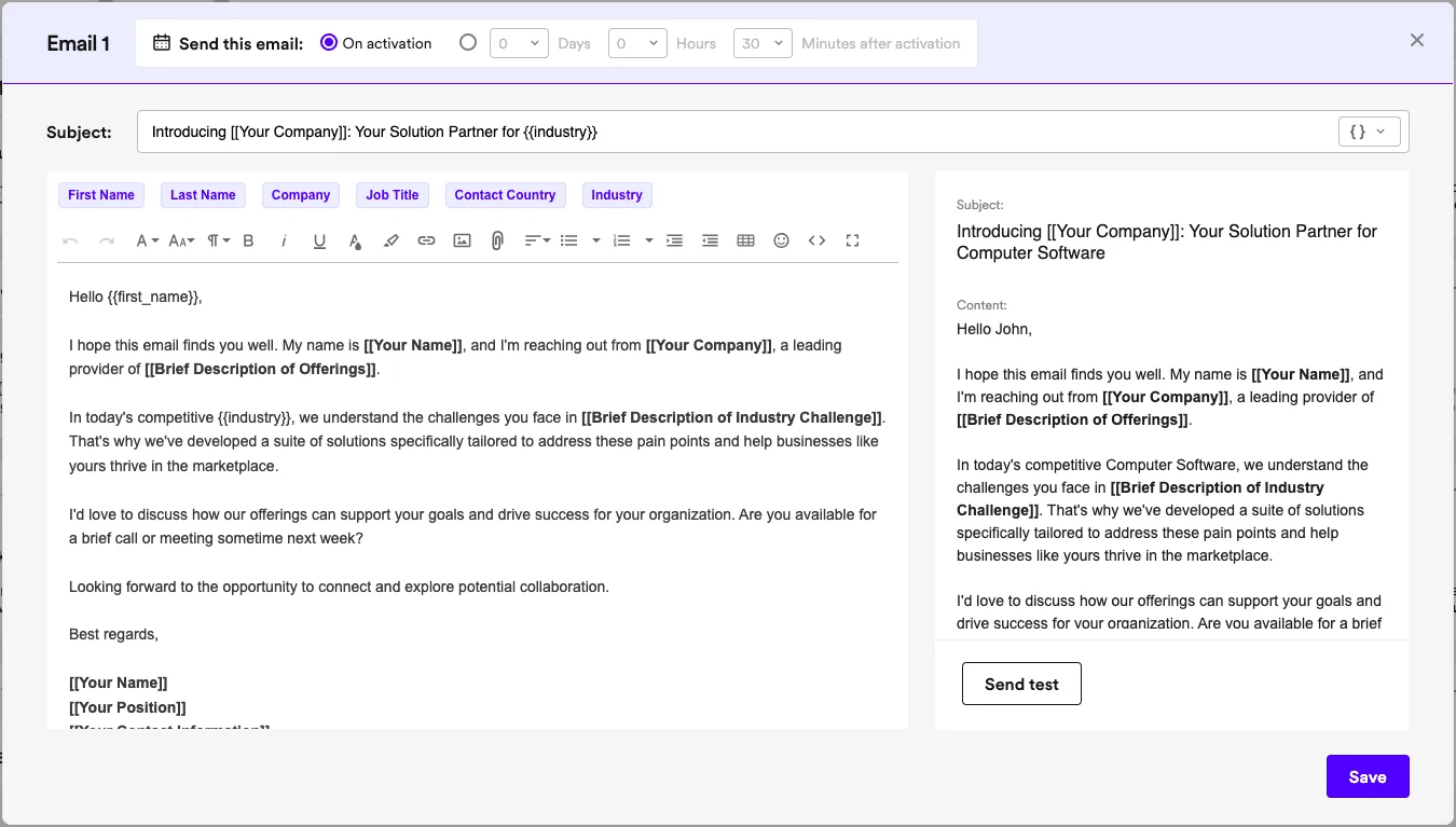 Email prospection automatisation Waalaxy