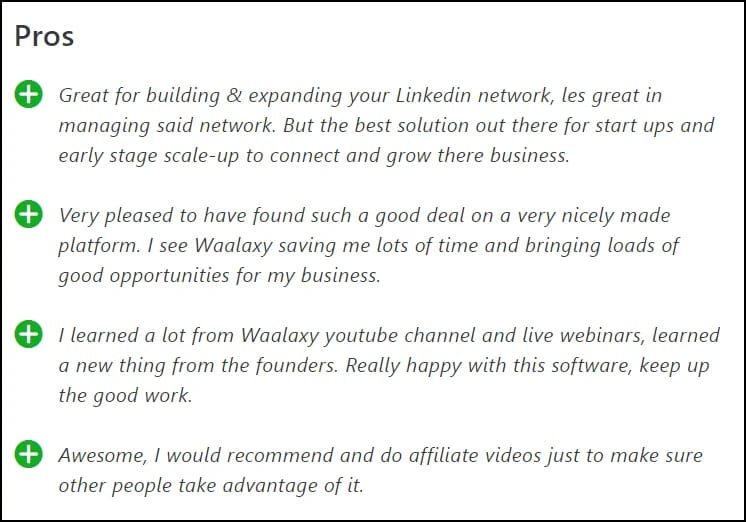 Témoignages utilisateurs pros Waalaxy