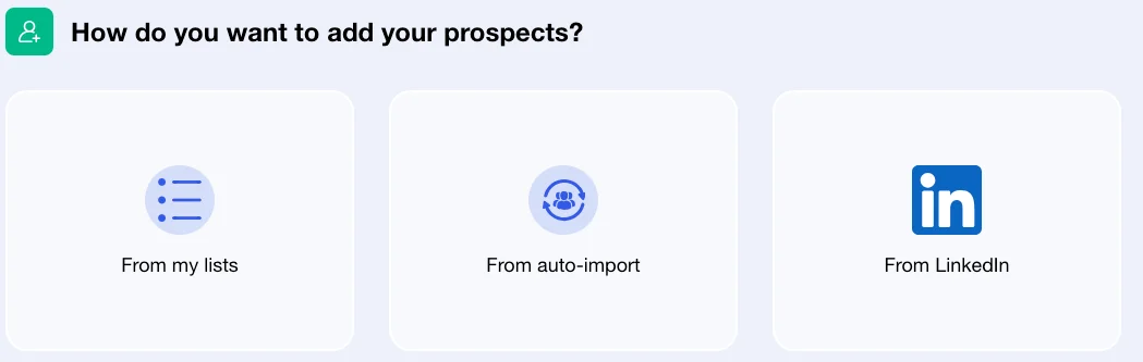 Trois méthodes ajouter prospects Waalaxy