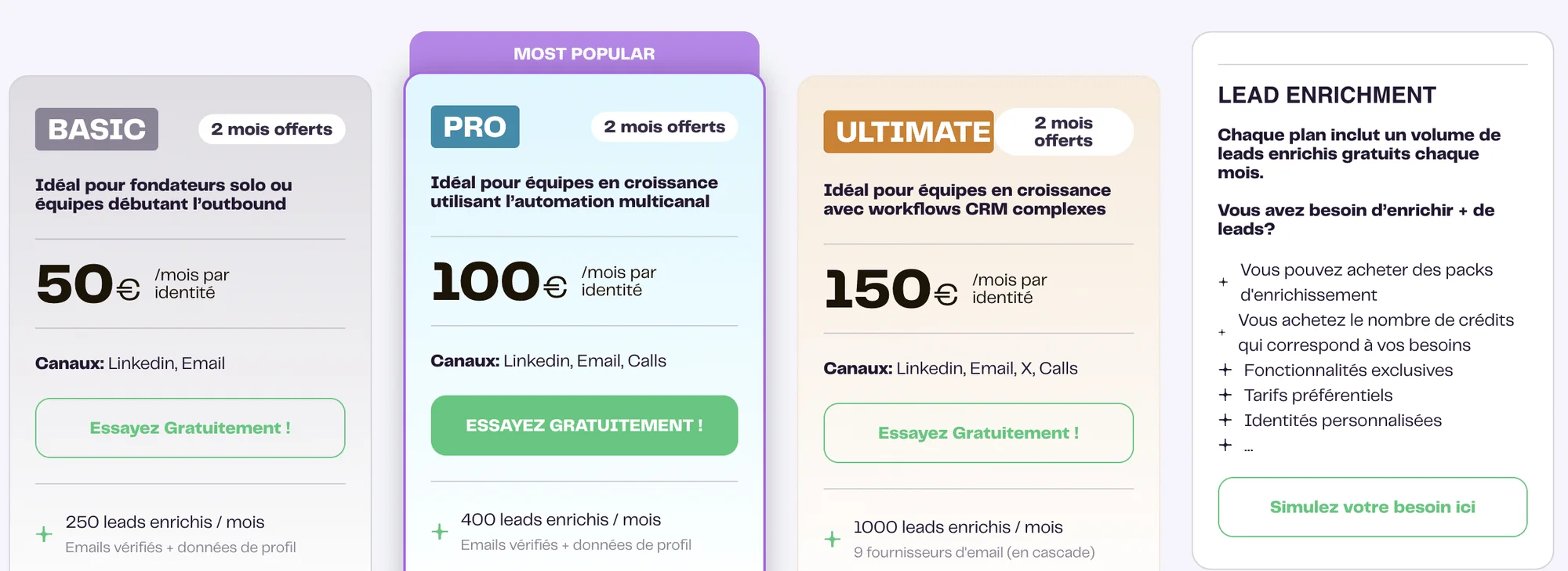 Tariffe La Growth Machine